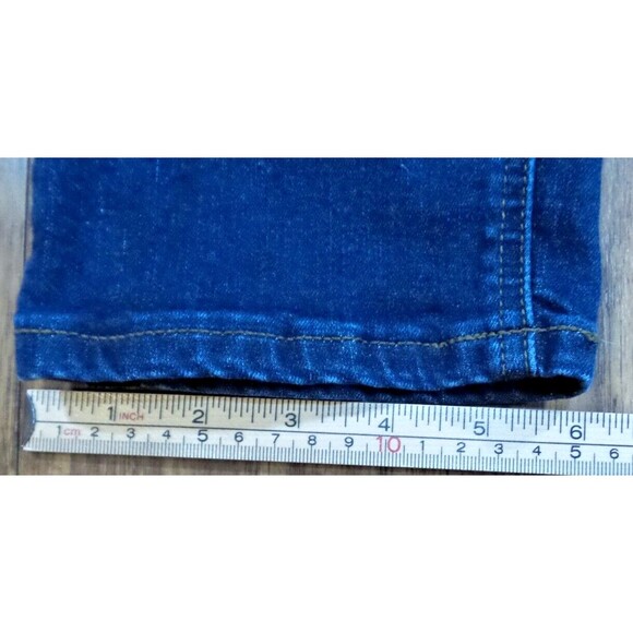 LC Lauren Conrad Women's Dark Wash Blue Skinny Stretch Denim Jeans Size 14 - Picture 6 of 10